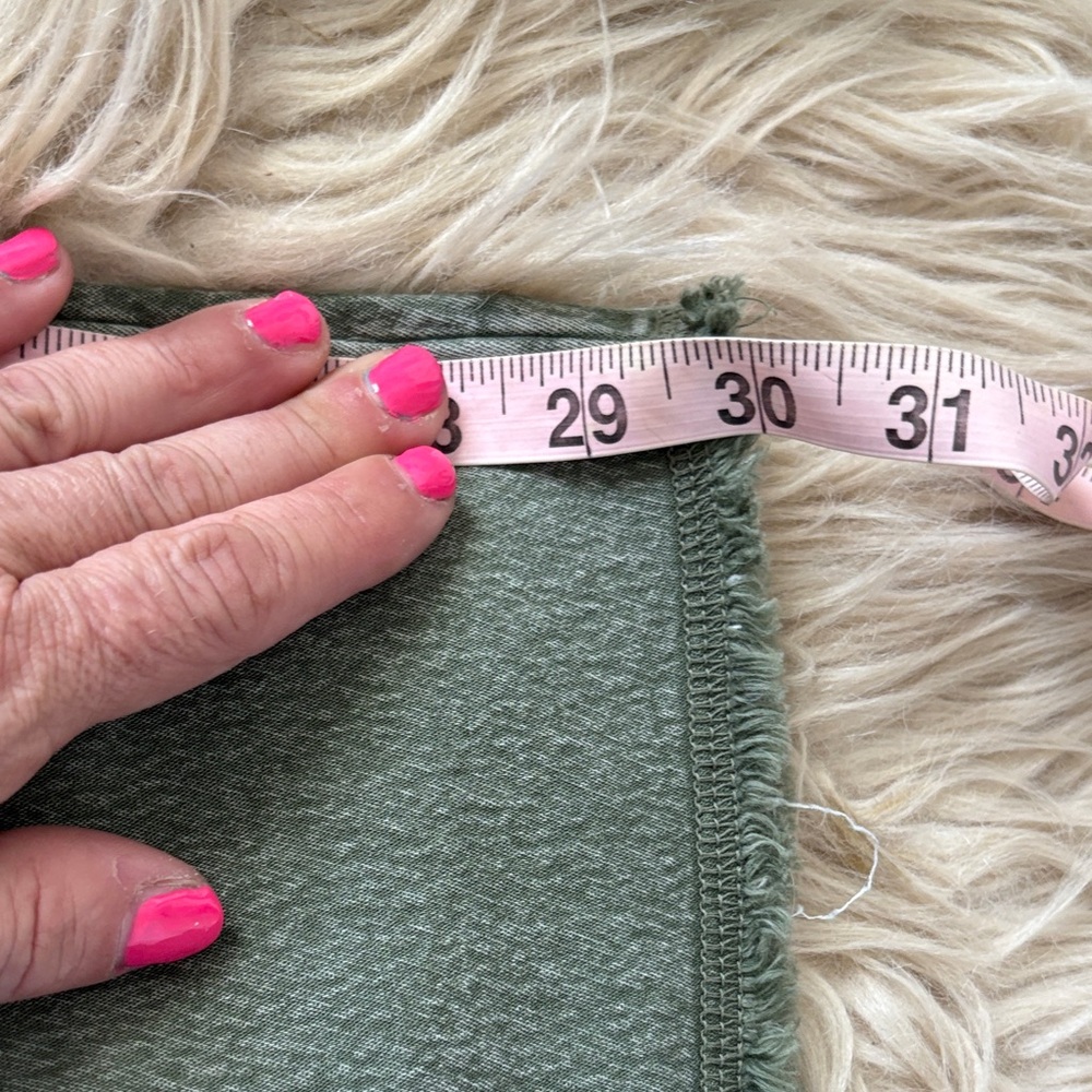 Aerie Green drawstring pants Large Short - Picture 5 of 5